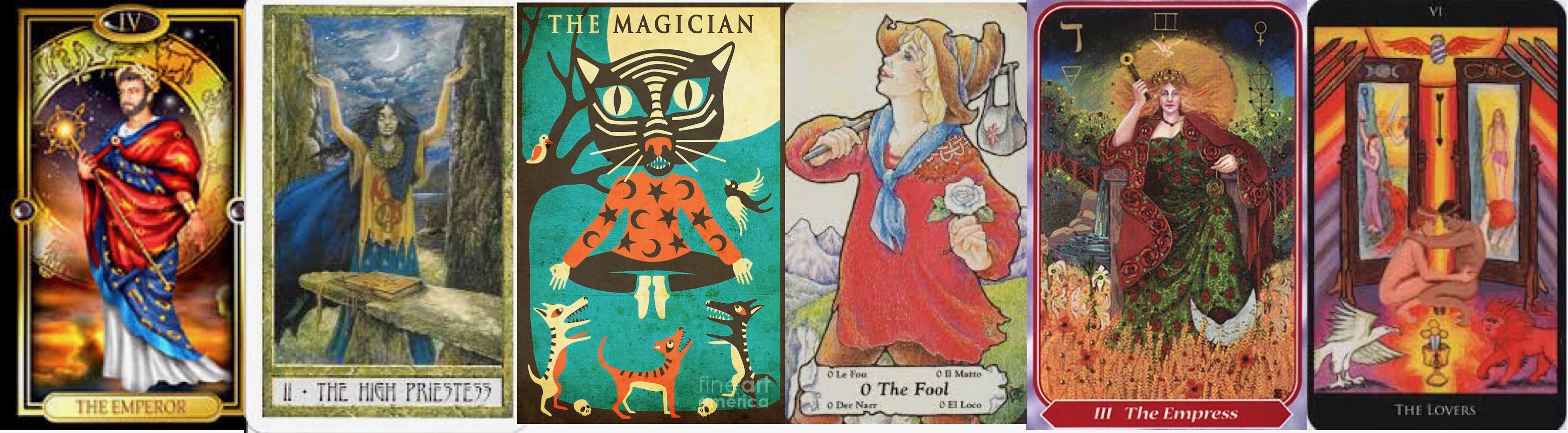Tarot Border hereonearth.ca
